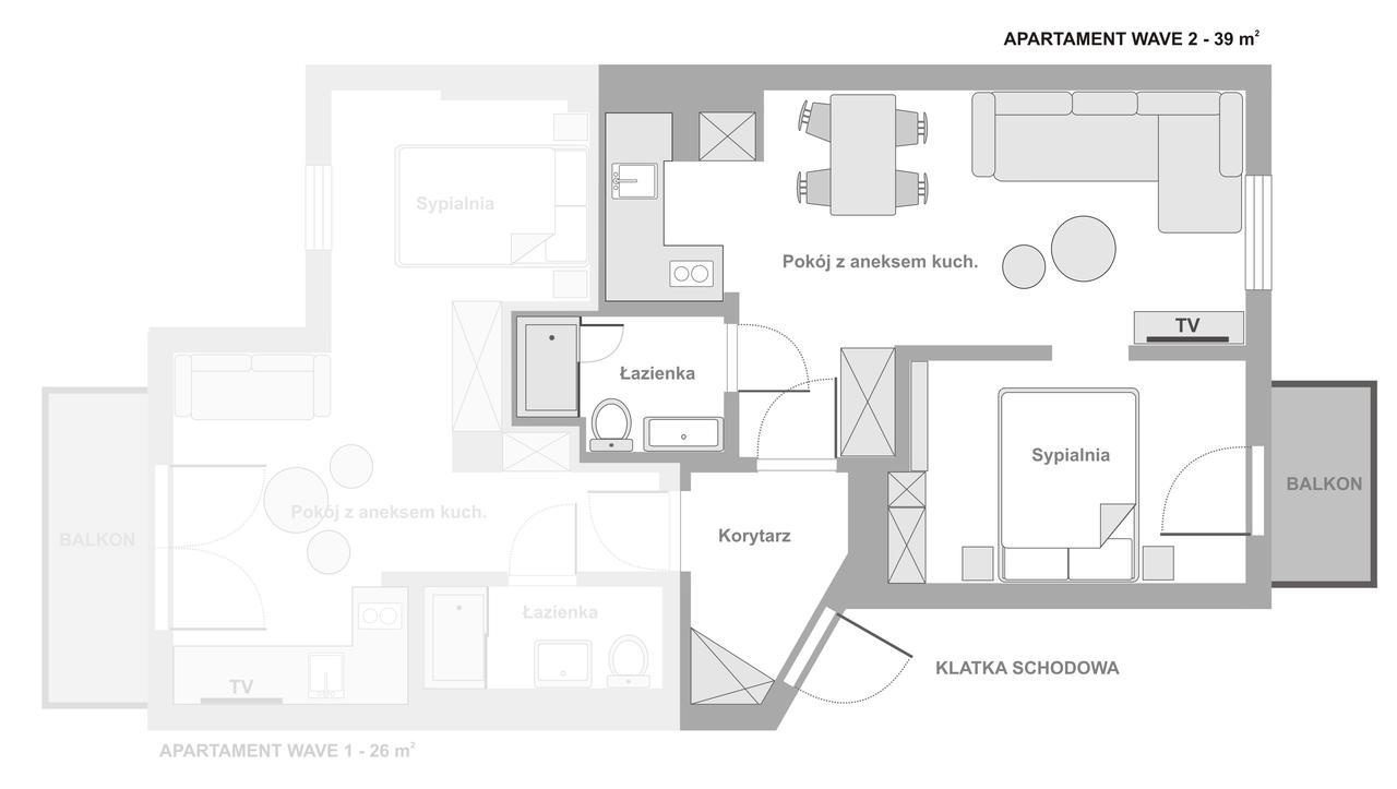 Sanhaus Apartments - Parkowa 44 索波特 客房 照片